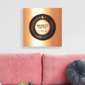 DOUANEAFDRUKDIJMEDAL Bronze Champion EDITABLE Canvas Afdruk (Insitu (Woonkamer))