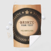 DOUANEAFDRUKDIJMEDAL Bronze Champion EDITABLE Golfhanddoek (Insitu)