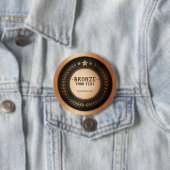 DOUANEAFDRUKDIJMEDAL Bronze Champion EDITABLE Ronde Button 7,6 Cm (In situ)