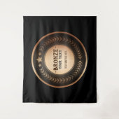 DOUANEAFDRUKDIJMEDAL Bronze Champion EDITABLE Wandkleed (Voorkant)