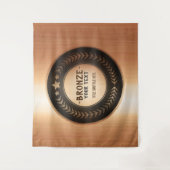 DOUANEAFDRUKDIJMEDAL Bronze Champion EDITABLE Wandkleed (Voorkant)