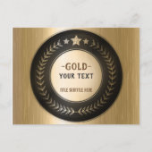 DOUANEAFDRUKDIJMEDAL Gold #1 VOEG UW LOGO UIT Aankondigingskaart (Voorkant)