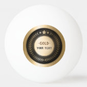 DOUANEAFDRUKDIJMEDAL Gold #1 VOEG UW LOGO UIT Pingpongbal (Voorkant)
