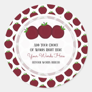 Douaneappel klassieke ronde sticker