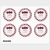 Douaneappel klassieke ronde sticker (Vel)
