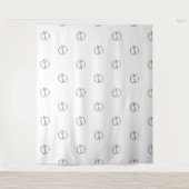 Douanebedrijf handelsbeurs bedrijfslogo wandkleed (Voorkant)