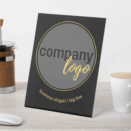 DOUANEBEDRIJF LOGO EN SLOGANSE BEDRIJFSTAK RECLAMEBORD MET VOETSTUK (Insitu)