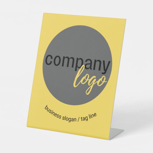 DOUANEBEDRIJF LOGO EN SLOGANSE BEDRIJFSTAK RECLAMEBORD MET VOETSTUK (Voorkant)