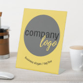 DOUANEBEDRIJF LOGO EN SLOGANSE BEDRIJFSTAK RECLAMEBORD MET VOETSTUK (Insitu)