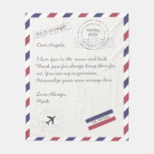 Douanebericht Air Mail Letter Fleece Deken (Voorkant)