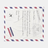 Douanebericht Air Mail Letter Fleece Deken (Voorkant (Horizontaal))