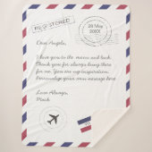 Douanebericht Air Mail Letter Sherpa Deken (Voorkant)