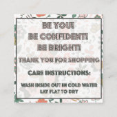 Douanebestelling voor Amanda Simpson Vierkante Visitekaartje (Achterkant)