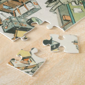 Douanecontrole, grappige cartoon van Tony Sarg Legpuzzel (Zijkant)