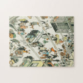 Douanecontrole, grappige cartoon van Tony Sarg Legpuzzel (Horizontaal)