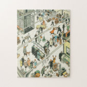 Douanecontrole, grappige cartoon van Tony Sarg Legpuzzel (Verticaal)