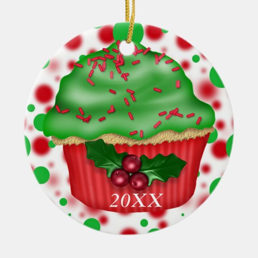 DOUANEDATUM/NAAM CUPCAKE Ornament 2012 (Voorkant)