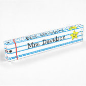 Douanedesk van de Whimsical Teacher Naambordje