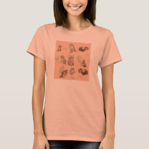 DOUANEDIEREN / KAT - EN MUISVOORRADEN IN PINK T-SHIRT