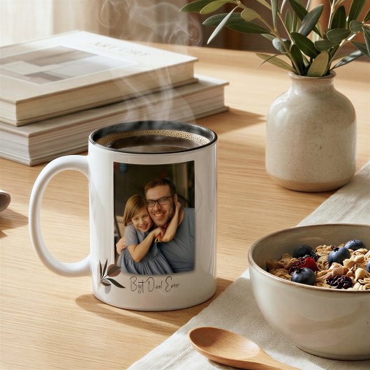 Douaneel fotothema Beste papa ooit Vaderdag mok