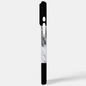 Douanefoto & Monogram Huwelijk/Verloving Case-Mate iPhone Case (Achterkant / Links)