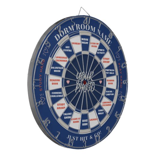 Douanefotovorm Dartboard voor Activiteitenbesluit Dartbord (Voorkant Links)