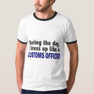 Douanefunctionaris gedurende de dag t-shirt