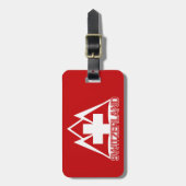 Douanegebied ZWITSERLAND bagagelabel (Voorkant verticaal)