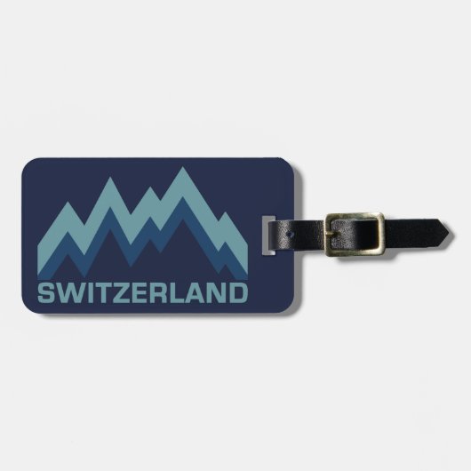 Douanegebied ZWITSERLAND bagagelabel (Voorkant horizontaal)