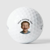 Douanegezichten Golfballen - Grappige Gepersonalis (Voorkant)