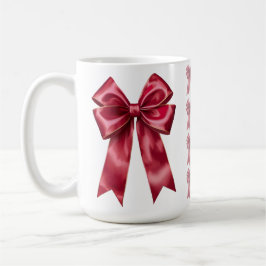 Douanekerstmok met rode strik koffiemok