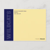 :douaneKlasse de Reunion sparen-de-Datum Aankondig Briefkaart (Achterkant)