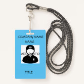 DOUANELAPEL LANYARD NAAM TAGS BADGE (Voorkant met draagriem)