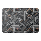 Douanemonogram Abstract Industrieel Patroon Badmat (Voorkant)