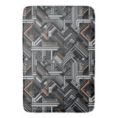 Douanemonogram Abstract Industrieel Patroon Badmat (Voorkant Verticaal)