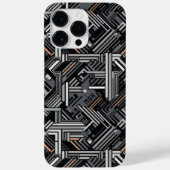 Douanemonogram Abstract Industrieel Patroon Case-Mate iPhone Case (Achterkant)