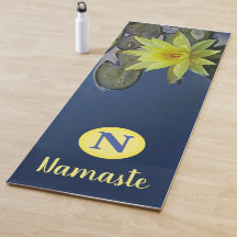 DOUANEMONOGRAM NAMASTE ZEN GEEL LOTUS