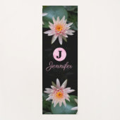 DOUANEMONOGRAM NAMASTE ZEN PASTEL PINK LOTUS YOGAMAT (Voorkant)