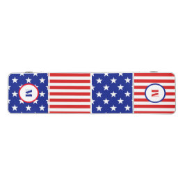Douanemonogram - vlag Verenigde Staten van Amerika Beer Pong Tafel