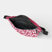 Douanenaam Abstract Bloemen Elegant Magenta Rood Heuptasje (Open)