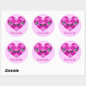 Douanenaam Argyle Kawaii Hart Sticker (Vel)