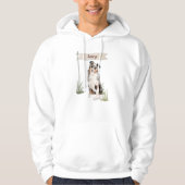 Douanenaam Australian Shepherd Pet Dog Hoodie (Voorkant)