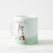 Douanenaam Australian Shepherd Pet Dog Koffiemok (Voorkant links)