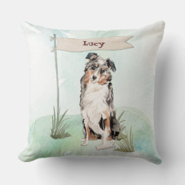 Douanenaam Australian Shepherd Pet Dog Kussen
