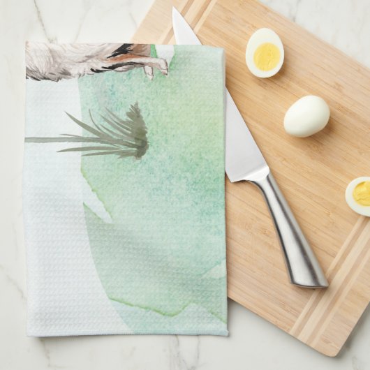 Douanenaam Australian Shepherd Pet Dog Theedoek (Quarter Fold)