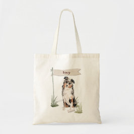 Douanenaam Australian Shepherd Pet Dog Tote Bag
