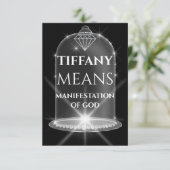 Douanenaam Betekenis Diamond Afstuderen Vonk Kaart (Staand voorkant)