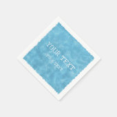 Douanenaam Blauwe Waterverf Servet (Hoek)