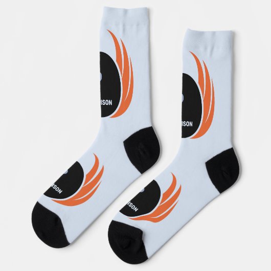 Douanenaam Bowling Bal met Vlammen Sokken (Links)