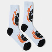 Douanenaam Bowling Bal met Vlammen Sokken (Rechts)